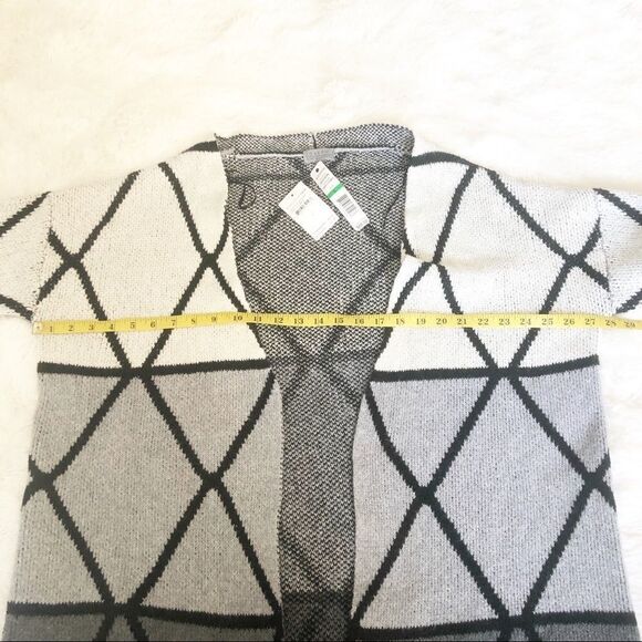 NWT Geometric Lined Joseph Aboud Cardigan - Picture 4 of 6